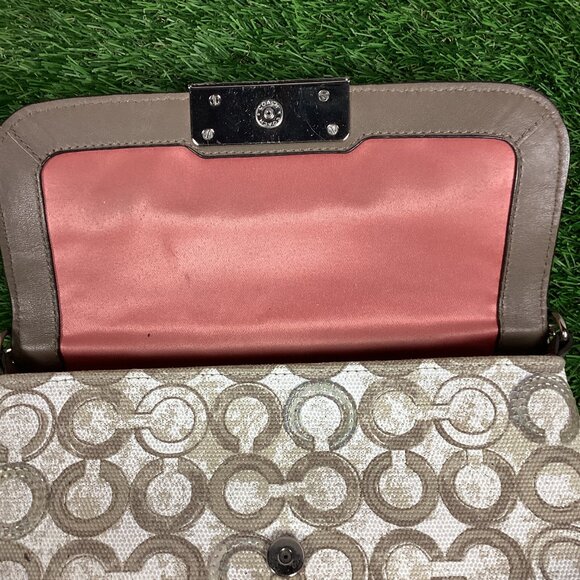 Coach Poppy Kristin Logo Small Shoulder Bag & Card Wallet - Picture 15 of 16